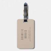 ニュートラルミニマリストの年 ラゲッジタグ (裏面縦)