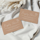 ニュートラルミニマリストディスプレイシャワーエンクロージャカード エンクロージャーカード