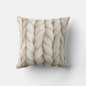 ニュートラルミニマリストベージュコージー クッション (裏面)