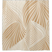 ニュートラルミニマリスト大葉ボホシャワーカーテン シャワーカーテン (正面)