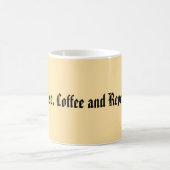 ニュートラルミニマリスト「ライズ、コーヒー、リピート」 コーヒーマグカップ (中央)