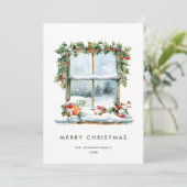 ニュートラルミニマリストBohoクリスマスコンポジション シーズンカード (スタンド正面)