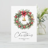 ニュートラルミニマリストBohoクリスマスコンポジション シーズンカード (スタンド正面)