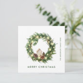 ニュートラルミニマリストBohoクリスマスコンポジション シーズンカード (スタンド正面)