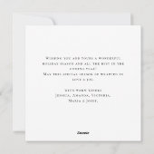 ニュートラルミニマリストBohoクリスマスコンポジション シーズンカード (裏面)