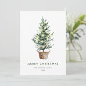 ニュートラルミニマリストBohoクリスマスコンポジション シーズンカード (スタンド正面)