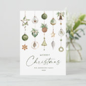 ニュートラルミニマリストBohoクリスマスコンポジション シーズンカード (スタンド正面)