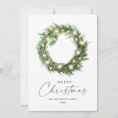 ニュートラルミニマリストBohoクリスマスコンポジション シーズンカード (正面)