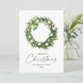 ニュートラルミニマリストBohoクリスマスコンポジション シーズンカード (スタンド正面)