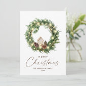 ニュートラルミニマリストBohoクリスマスコンポジション シーズンカード (スタンド正面)