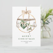 ニュートラルミニマリストBohoクリスマスコンポジション シーズンカード (スタンド正面)