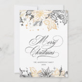 ニュートラルミニマリストBohoクリスマスコンポジション シーズンカード (正面)