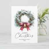 ニュートラルミニマリストBohoクリスマスコンポジション シーズンカード (スタンド正面)