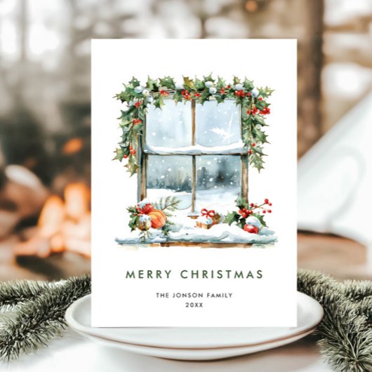 ニュートラルミニマリストBohoクリスマスコンポジション シーズンカード