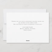 ニュートラルミニマリストBohoクリスマスコンポジション シーズンカード (裏面)