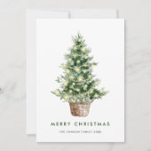 ニュートラルミニマリストBohoクリスマスコンポジション シーズンカード (正面)