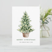 ニュートラルミニマリストBohoクリスマスコンポジション シーズンカード (スタンド正面)