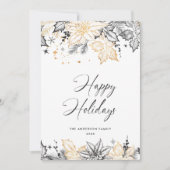 ニュートラルミニマリストBohoクリスマスコンポジション シーズンカード (正面)