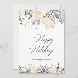 ニュートラルミニマリストBohoクリスマスコンポジション シーズンカード