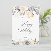 ニュートラルミニマリストBohoクリスマスコンポジション シーズンカード (スタンド正面)