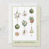 ニュートラルミニマリストBohoクリスマスコンポジション シーズンカード (正面)