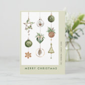 ニュートラルミニマリストBohoクリスマスコンポジション シーズンカード (スタンド正面)
