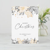 ニュートラルミニマリストBohoクリスマスコンポジション シーズンカード (スタンド正面)