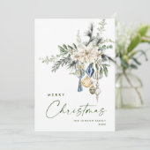 ニュートラルミニマリストBohoクリスマスコンポジション シーズンカード (スタンド正面)
