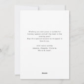 ニュートラルミニマリストBohoクリスマスコンポジション シーズンカード (裏面)