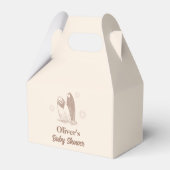 ニュートラルミニマリストBohoサーフボードベビーシャワー フェイバーボックス (裏面サイド)