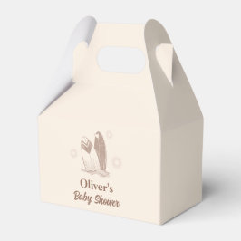 ニュートラルミニマリストBohoサーフボードベビーシャワー フェイバーボックス