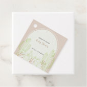 ニュートラルミニマリストBoho Cactusアーチベイビーシャワー フェイバータグ (インサイチュ)