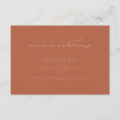 ニュートラルミニマルサンセットサ結婚ストの宿泊施設 エンクロージャーカード (正面)