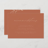 ニュートラルミニマルサンセットサ結婚ストの宿泊施設 エンクロージャーカード (正面/裏面)
