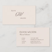 ニュートラルミニマルプロフェッショナル名刺 名刺 (正面/裏面)