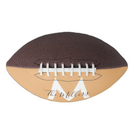 ニュートラルミニマルモダンリストオレンジモノグラム アメリカンフットボール