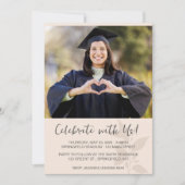 ニュートラルミニマル写真卒業 招待状 (正面)