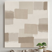 ニュートラルミニマル抽象芸術テクスチャウォールアート ポスター