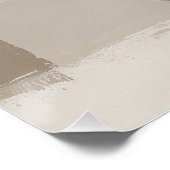 ニュートラルミニマル抽象芸術テクスチャウォールアート ポスター (コーナー)