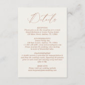 ニュートラルミニマル結婚リストボホ詳細 エンクロージャーカード (正面)