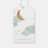 ニュートラルムーンと星ベビーサンキューギフトラベル ギフトタグ (裏面)
