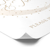 ニュートラルムーンベビーシャワーのお菓子とお菓子 ポスター (角)