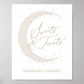 ニュートラルムーンベビーシャワーのお菓子とお菓子 ポスター (正面)