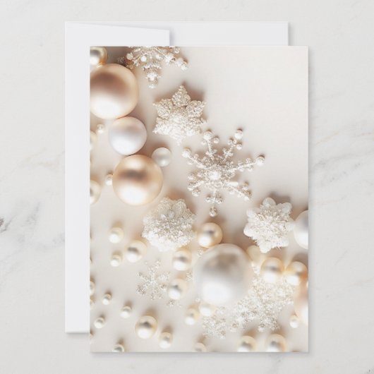 ニュートラルメリーA小さな赤ちゃんシャワー 招待状 (裏面)