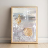 ニュートラルモダングレーのミニマル抽象芸術アートポスター ポスター