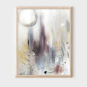 ニュートラルモダングレーのミニマル抽象芸術アートポスター ポスター