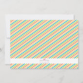 ニュートラルモダンサファリトレイン誕生日招待状 招待状 (裏面)