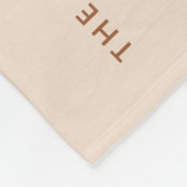 ニュートラルモダンファミリー6フォトコラージュ フリースブランケット (角)