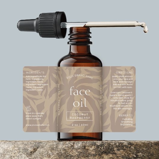 ニュートラルモダンベージュ2 OZドロッパーボトルラベル ラベル