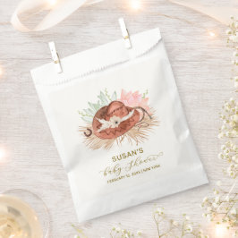 ニュートラルモダンボホカクタスカウボーイハットベビーシャワー フェイバーバッグ